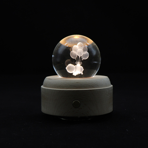 Bán Buôn Đèn Tâm Trạng 3D Đèn LED Cơ Sở Bằng Gỗ Đèn Ngủ Pha Lê Với Công Tắc Điều Chỉnh Độ Sáng Cảm Ứng Đèn Âm Nhạc Có Thể Sạc Lại - Product Image 3