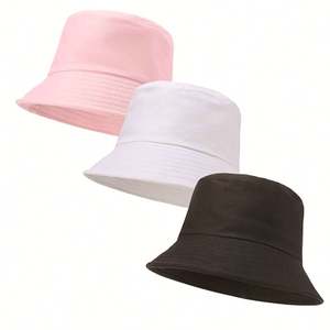 Sombrero tipo pescador unisex de doble cara negro, en blanco para personalizar, para uso diario, informal, fiestas, esquí, pesca, bricolaje, con logotipo, sombreros de verano - Product Image 6