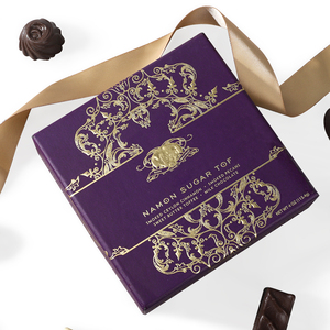 Custom Logo Luxury Muslim Ramadan Gold Foiled Chocolate Packaging Boxes Christmas Chocolate Packaging Box
