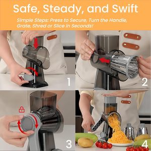 Hot Kitchen <b>Tools</b> & Gadgets <b>Vegetable</b> Cutter Potato Cutter Utensils Multifunctional Rotary Cheese Grater Cooking Use Shredder - Product Image 2