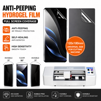 Film de protection d'écran en hydrogel souple anti-espionnage, anti-reflet, couverture complète, 120x180mm, pour tous les téléphones mobiles iPhone