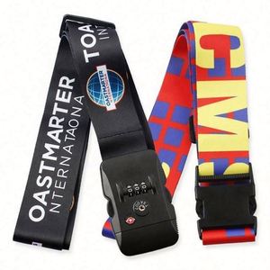 Custom Travel Plastic Strap Insert Sublimation Luggage Baggage Belt with Number <b>Lock</b> Special Bag Parts & Accessories - Product Image 1