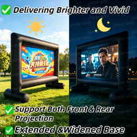 Écran de projection gonflable pliable imperméable de bonne qualité à prix abordable pour aire de jeux intérieure et usage domestique