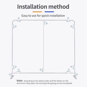 Banderas Personalizadas Retráctiles Portátiles de Pantalla Ancha, Decoración de Aluminio con Impresión Digital, Impresión de Serigrafía Rectangular, PENNANT - Product Image 4