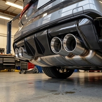 Kit de 4 embouts d'échappement en acier inoxydable brossé poli ER Performance pour M2 M3 M4 F80 F82 F87, embouts de tuyau d'échappement quadruples pour voiture