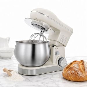 Impastatrice da Pasticceria Personalizzabile con Logo del Produttore, 1000W, 6 Velocità, Bassa Rumorosità, Ciotola in Acciaio Inox da 5L, con Frusta e Gancio 3-in-1 - Product Image 2