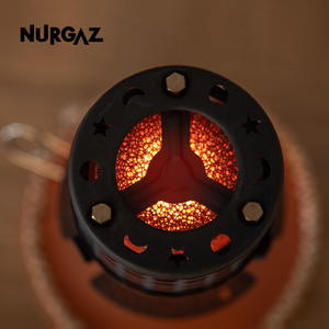 NURGAZ – chauffage extérieur portable, petit réchaud à gaz en métal pour le camping et le voyage - Product Image 2