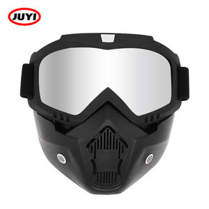 Masque de cyclisme tactique de protection intégrale du visage personnalisé Masque de moto Masque de lunettes d'équitation avec bouclier détachable - Product Image 2