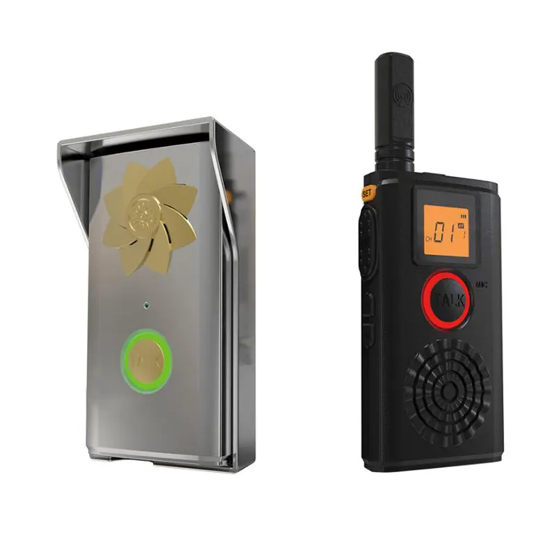 Portable and Mini Walkie Talkie with Doorbell Doorphone Two Way Radio and Audio Bell-Talkie Crony T-368D