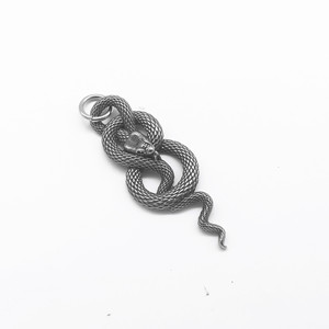 Yunnique-collar unisex con colgante de serpiente de acero de titanio, estilo Punk Hip Hop, joyería de moda con forma de animal - Product Image 3