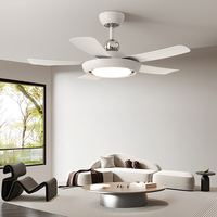 Nouveau Ventilateur de Plafond LED Décoratif 42 Pouces 2026 avec Lumières et Haut-parleur Bluetooth Télécommandé Moderne