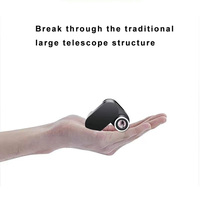 Mini telescopio plegable de bolsillo para niños y adultos, compacto y ligero, para avistamiento de aves, turismo y viajes