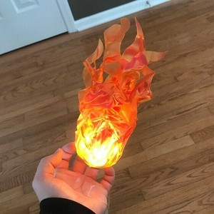 Accessoires de costume pour la nuit d'Halloween, boules de feu flottantes modernes à piles, lumières nocturnes rouges, vertes et bleues, effets de feu fantôme pour fêtes et carnavals - Product Image 6