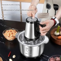 Hachoir Électrique 2L à Moteur Haute Performance Cyclone, 4 Lames, Broyeur Multifonctionnel pour Viande, Légumes, Ail et Oignon