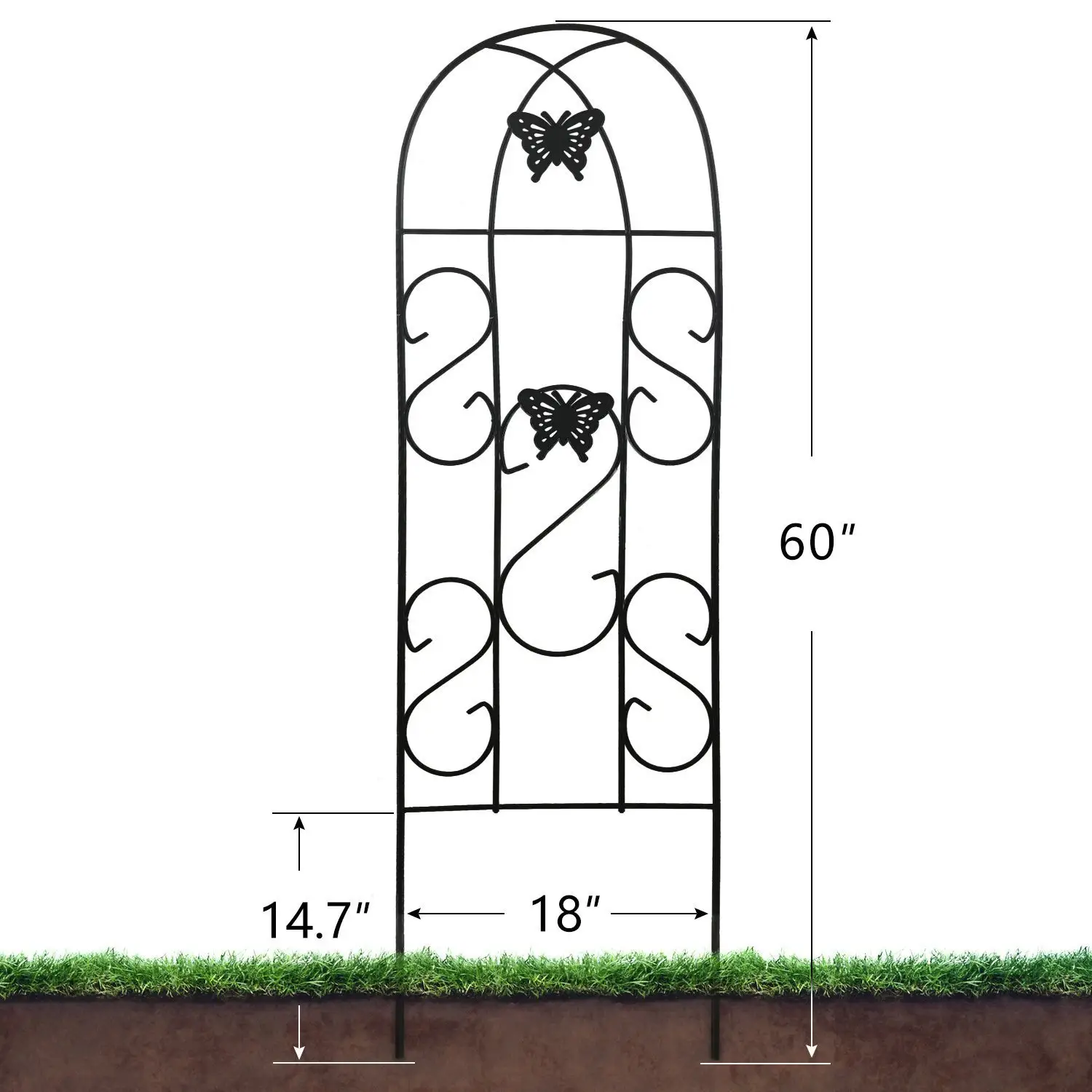 Outdoor Height Plant Climbing Frame Garden Obelisk Trellis For Climbing Plants
