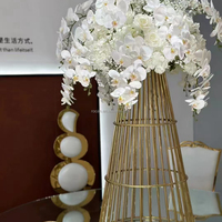 Vases à fleurs décoratifs centre de table support de vase mariage métal événements support de fleurs or fête d'anniversaire pièce centrale de table