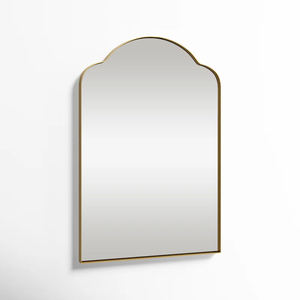 Gold Glam Scalloped <strong>Tall</strong> <strong>Arched</strong> Metal Wall Mounted <strong>Mirror</strong> Room Decor Wall <strong>Mirror</strong> Sophisticated Accent <strong>Mirror</strong> for Decor - Product Image 3