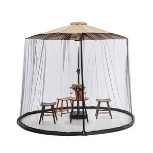 <span class=keywords><strong>Parasol</strong></span> <span class=keywords><strong>de</strong></span> jardin extérieur avec moustiquaire, base lestée avec tuyau d'évacuation d'eau, coupe-vent, en polyester, indice d'étanchéité >3000mm - Product Image 3