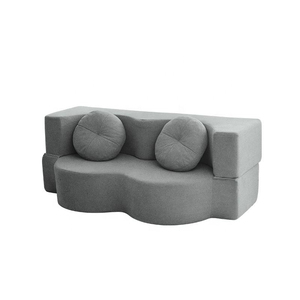 Canapés pliants minimalistes 2 places <span class=keywords><strong>en</strong></span> tissu, emballage compressé petit volume, pour petits espaces, salons, appartements - Product Image 4
