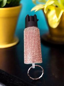 Factory Wholesale Multicolored Self Defense <b>Spray</b> Fashionable Keychain <b>Set</b> for Women Portable Solid <b>Spray</b> Safety Tool - Product Image 2