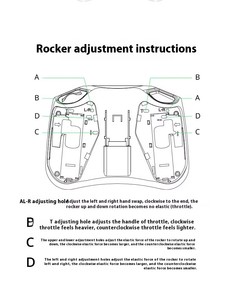 Pengendali FPV untuk Pocket <span class=keywords><strong>2</strong></span>.4GHz CC2500/ELRS EdgeTX Plastik Portabel Lipat Radio Remote Control untuk Balap Drone FPV. - Product Image 5