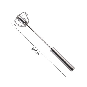 Semi-<b>automatic</b> Egg BeaterStainless Steel Whisk Semi-<b>automatic</b> Mixer Self Turning <b>Stirrer</b> Egg Beater - Product Image 6