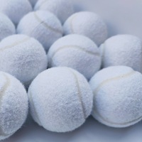 Balles de tennis blanches pour débutants et professionnels, haute élasticité, durables, écologiques, portables, en laine synthétique, pour le divertissement naturel