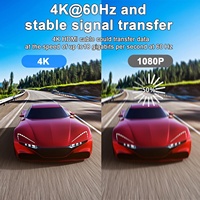 Câble Ultra HDM I haute vitesse 4K60Hz avec connecteurs plaqués or, boîtier en aluminium rouge pour PS5 Xbox 4K TV Projecteur Home Cinéma