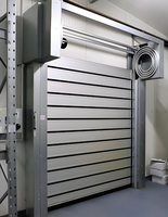 Porte de garage à enroulement rapide en alliage d'aluminium moderne, avec serrure, type turbine, pour volets roulants modernes en aluminium