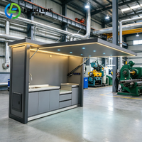 Cuisine extérieure modulaire avec îlot barbecue, armoire de cuisine extérieure, pod de cuisine extérieure avec barbecue