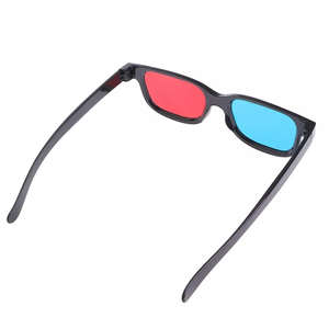 En stock production en vrac de lunettes 3D rouges et bleues lunettes 3D de cinéma en plastique bon marché - Product Image 3