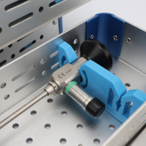 Vendita calda strumenti per laparoscopio vassoio contenitore per sterilizzazione in acciaio inox scatola per attrezzature chirurgiche in alluminio scatola sterilizzata - Product Image 5