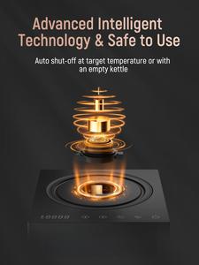 <b>Kettle</b> Quick Heating <b>Kettles</b> for Boiling Water 1L Black for Pour Over Coffee and Tea Gooseneck <b>Kettle</b> Gooseneck <b>Kettle</b> - Product Image 5