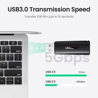 Lector de Tarjetas UGREEN USB 3.0 a SD, Micro SD, TF, Adaptador de Tarjetas de Memoria para PC, Accesorios para Portátiles, Lector de Tarjetas Múltiple Inteligente