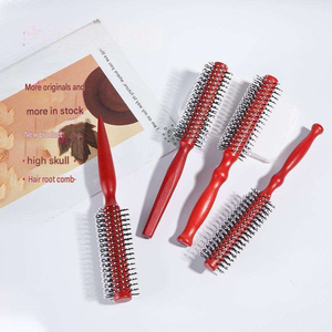 Nouvelle brosse à <span class=keywords><strong>cheveux</strong></span> cylindrique avec poils de sanglier pour <span class=keywords><strong>cheveux</strong></span> longs, courts, <span class=keywords><strong>bouclés</strong></span> ou raides, pour femmes, hommes et enfants, pour sécher, coiffer et boucler - Product Image 2