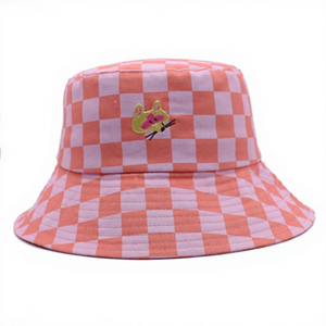 Chapeau Bob Unisexe Décontracté en Velours Rose de Qualité Supérieure, Réversible, Imperméable, à Large Bord, Anti-UV, avec Doublure en Satin - Product Image 1