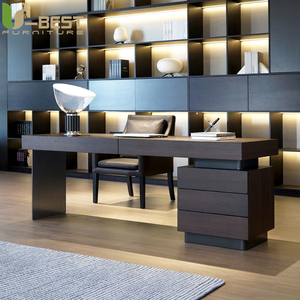 Scrivania da Ufficio Moderna <span class=keywords><strong>di</strong></span> Alta Gamma U-Best, Stile Minimalista Italiano, Scrivania per Computer <span class=keywords><strong>di</strong></span> Lusso Leggero, Design per <span class=keywords><strong>Studio</strong></span> Domestico in Legno - Product Image 2