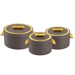 Contenedor de Alimentos Aislado con Revestimiento Interior de Acero Inoxidable, 1L 2L 3.5L, Gran Capacidad, Asa Dorada, Forma Cilíndrica, con Tapa - Product Image 5