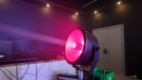 Mini projecteur rétro IP65 RGBW 450W, lumière annulaire RGBWAL pour événements