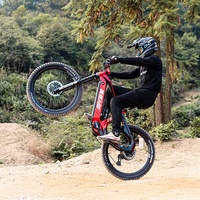 Vélo Électrique S10 Noir Rouge 27,5 Pouces avec Roues DT, Moteur M600 500W, Batterie au Lithium, 12 Vitesses, VTT S10 ULT 12 Vitesses
