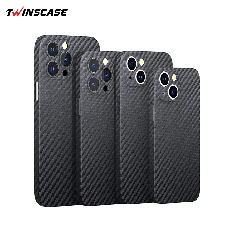 High Quality Fashion Black Carbon Fiber super Slim Matte PP Case For iPhone 12 13promax super thin phone cover