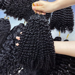 Extensions de <span class=keywords><strong>cheveux</strong></span> au crochet bouclés crépus pré-bouclés en <span class=keywords><strong>cheveux</strong></span> humains vierges 100 % naturels non traités de couleur naturelle du Cambodge <span class=keywords><strong>pour</strong></span> <span class=keywords><strong>tissage</strong></span> de <span class=keywords><strong>cheveux</strong></span> - Product Image 2