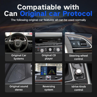 Écran tactile rétractable de 9 pouces, Qualcomm 8G 128G, Android AUTO Carplay pour AUDI 2012-2018 A6 A7 C7, lecteurs multimédias de voiture, navigation GPS