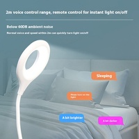 USB LED Induction Veilleuse ABS Mini Sommeil Compagnon pour Chambre Style Moderne Intelligence Artificielle Commande Vocale Plug-In