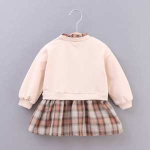 สินค้าใหม่มาแรง เสื้อฮู้ดดี้ตกแต่งโบว์สีสันสดใสสำหรับเด็ก และชุดเดรสลายตารางสำหรับเด็กผู้หญิง - Product Image 2