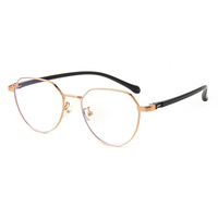 Lunettes noires tendance pour femmes styliste Lunettes optiques anti-carrées avec monture en alliage métallique léger