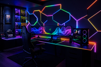 Ruban LED néon RGB adressable ultra-fin 4x8mm, DC5V, indice de protection IP67, dimmable, en silicone pur