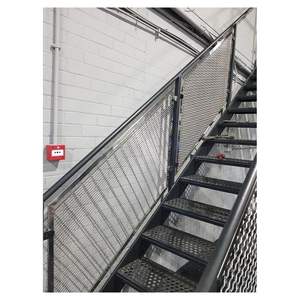 Escaliers en fer galvanisés à chaud de structure en acier extérieure moderne de Prima avec l'<span class=keywords><strong>escalier</strong></span> d'étape de plaque à carreaux pour l'application de villa - Product Image 2