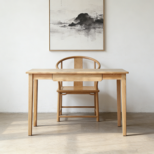 <span class=keywords><strong>Escritorio</strong></span> de Oficina Ecológico de Madera de Roble Maciza, Estilo Moderno y <span class=keywords><strong>Minimalista</strong></span>, con 1 Cajón, para Estudio, Precio Económico 2026 - Product Image 6
