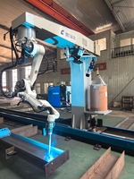 Robot de soldadura de 7 ejes de programación completamente automática para automatización de estructuras de acero, robot de soldadura sin enseñanza